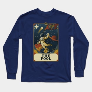 Astronaut Tarot Fool by Tobe Fonseca Long Sleeve T-Shirt